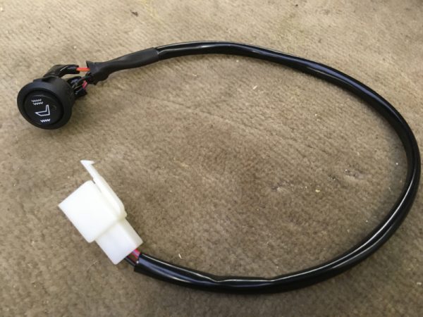 Schakelaar met aansluitsnoer voor stoelverwarming 2 standen (haaks)